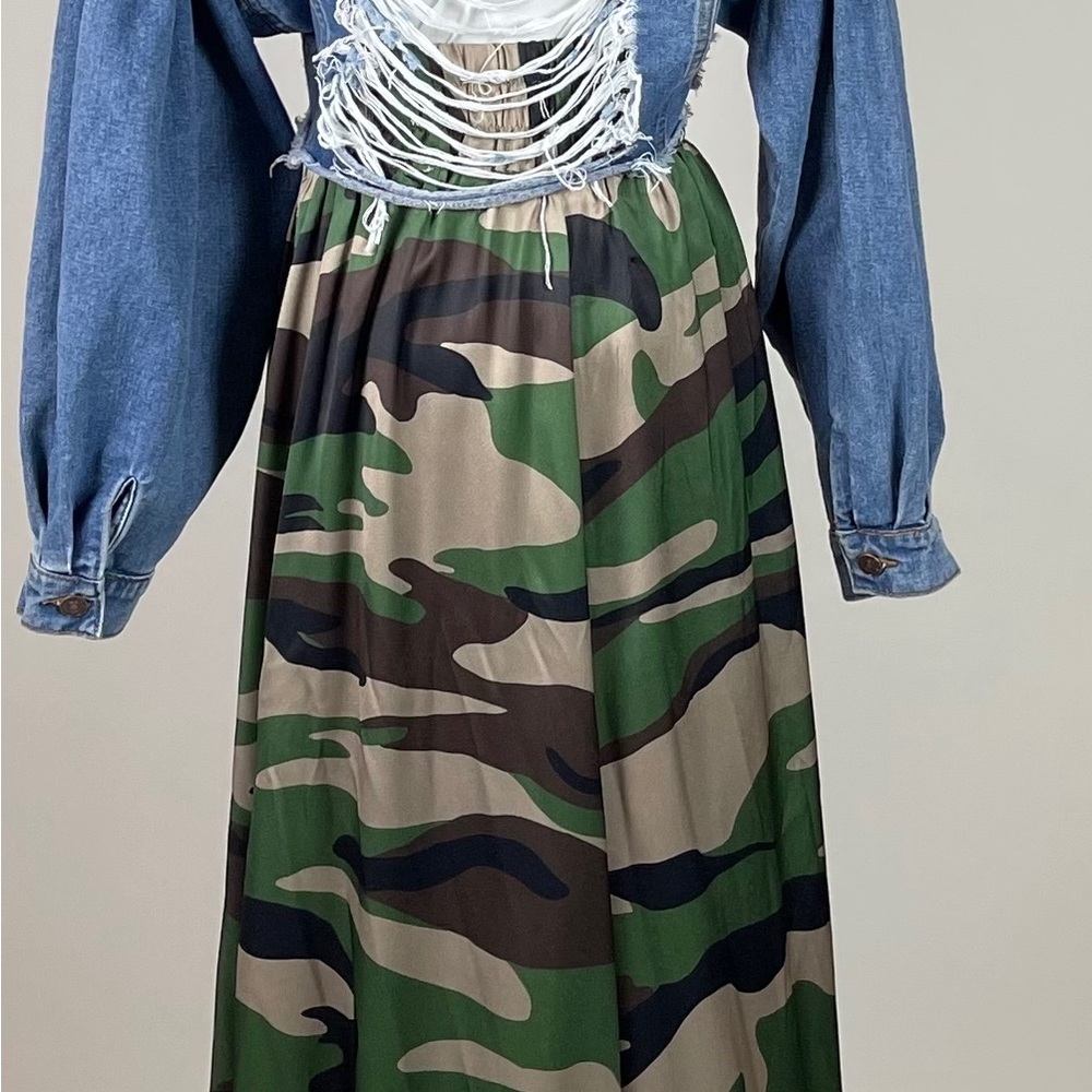 TOV Camo Maxi Skirt/with Pockets NWOT-size 38 - Picture 5 of 6